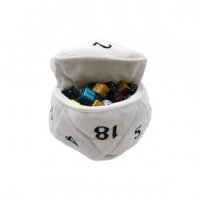 Ultra PRO &ndash; UP - D20 Plush Dice Bag - White