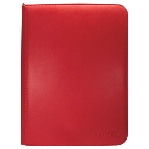 Ultra PRO &ndash; Vivid 9-Pocket Zippered PRO-Binder: Red