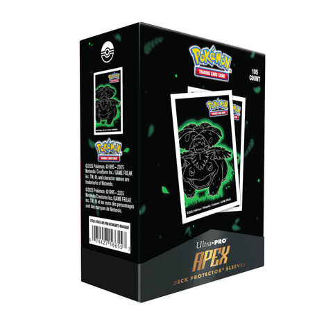 Ultra PRO &ndash; Neon Kanto 105ct APEX Deck Protector&reg; Sleeves Venusaur for Pok&eacute;mon
