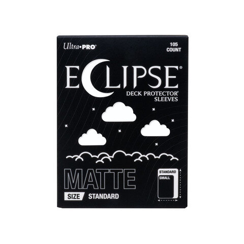 Ultra PRO &ndash; ECLIPSE&reg; Matte Standard DECK PROTECTOR&reg; Sleeves: Arctic White - 105ct