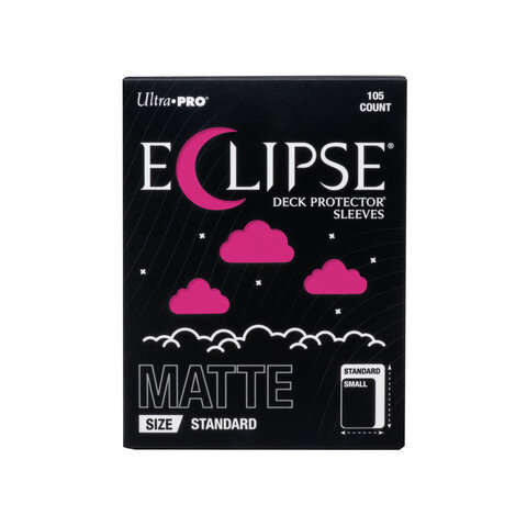 Ultra PRO &ndash; ECLIPSE&reg; Matte Standard DECK PROTECTOR&reg; Sleeves: Hot Pink - 105ct