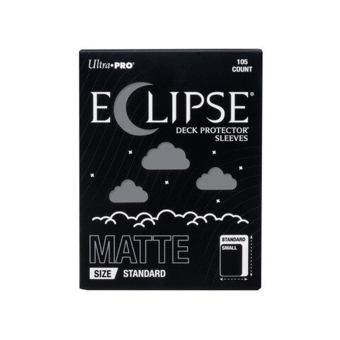 Ultra PRO &ndash; ECLIPSE&reg; Matte Standard DECK PROTECTOR&reg; Sleeves: Smoke Grey - 105ct