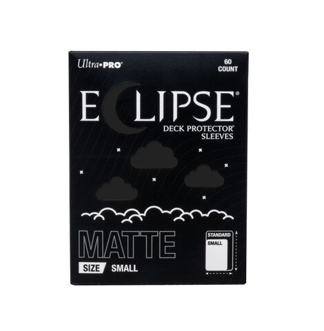 Ultra PRO &ndash; ECLIPSE&reg; Matte Small DECK PROTECTOR&reg; Sleeves: Jet Black - 60ct