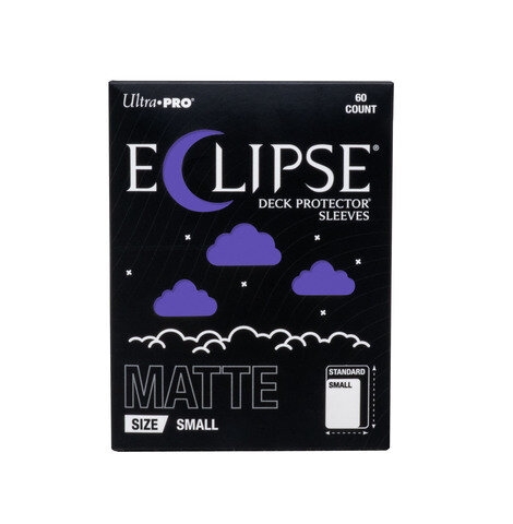 Ultra PRO &ndash; ECLIPSE&reg; Matte Small DECK PROTECTOR&reg; Sleeves: Royal Purple - 60ct