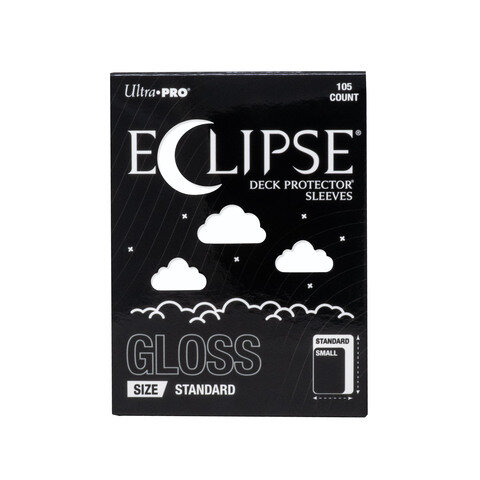 Ultra PRO &ndash; ECLIPSE&reg; Gloss Standard DECK PROTECTOR&reg; Sleeves: Arctic White - 105ct