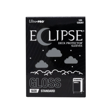 Ultra PRO &ndash; ECLIPSE&reg; Gloss Standard DECK PROTECTOR&reg; Sleeves: Smoke Grey - 105ct