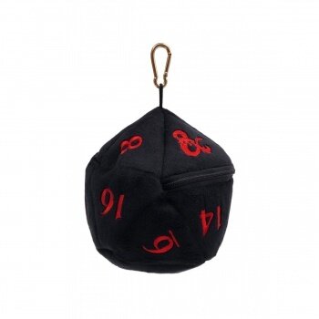 Ultra PRO &ndash; UP - D20 Plush Dice Bag - Dungeons & Dragons - Black and Red