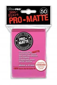 Ultra PRO &ndash; Bright Pink Pro-Matte Sleeves (50)
