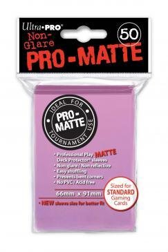 Ultra PRO &ndash; Pink Pro-Matte Sleeves (50)