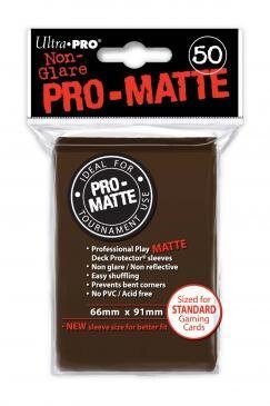 Ultra PRO &ndash; Brown Pro-Matte Sleeves (50)