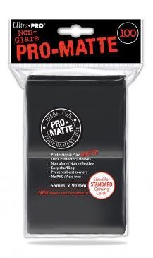 Ultra PRO &ndash; Black Pro-Matte Sleeves (100)
