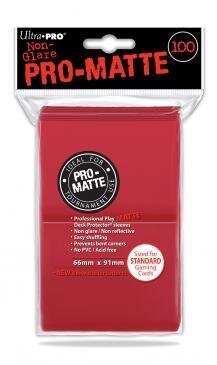 Ultra PRO &ndash; Red Pro-Matte Sleeves (100)