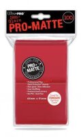 Ultra PRO &ndash; Red Pro-Matte Sleeves (100)
