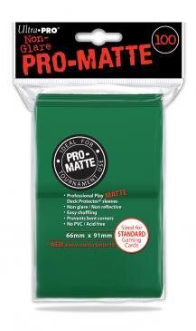 Ultra PRO &ndash; Green Pro-Matte Sleeves (100)