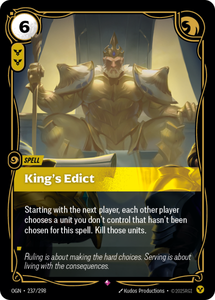 Kings Edict OGN-237/298