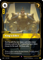 Kings Edict OGN-237/298