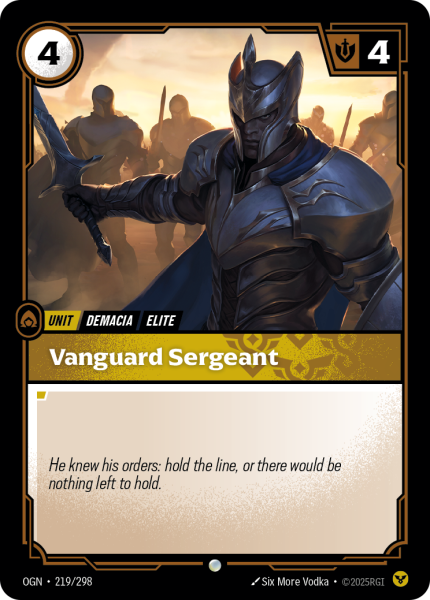 Vanguard Sergeant OGN-219/298