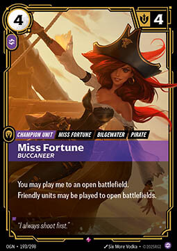 Miss Fortune, Buccaneer OGN-193/298