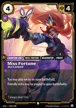 Miss Fortune, Buccaneer OGN-193a/298