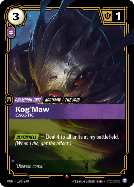 KogMaw, Caustic OGN-190/298