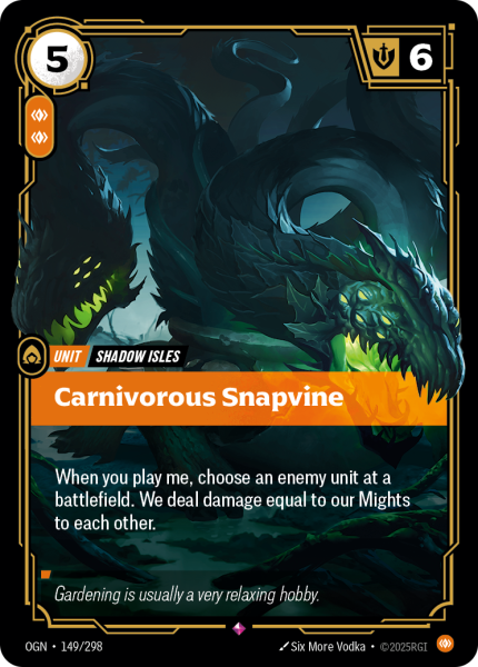 Carnivorous Snapvine OGN-149/298