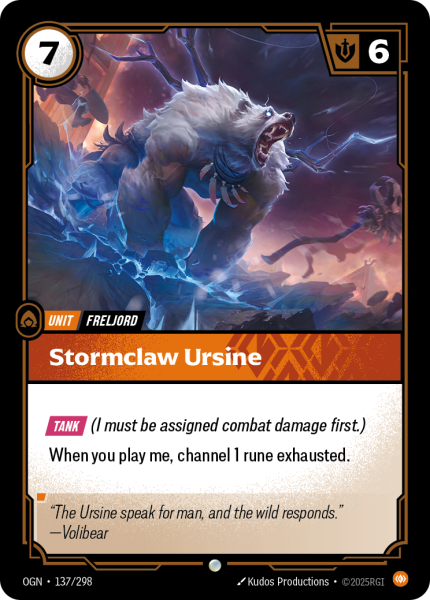 Stormclaw Ursine OGN-137/298
