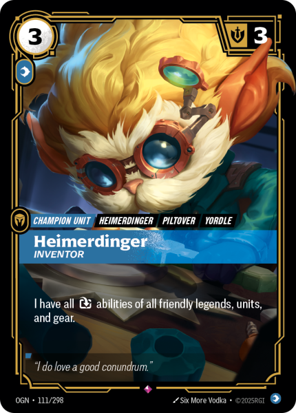 Heimerdinger, Inventor OGN-111/298
