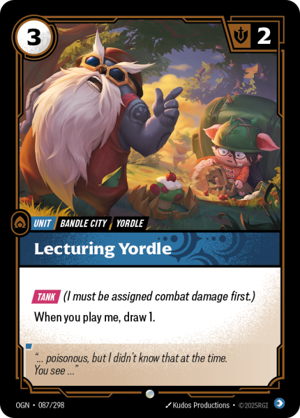 Lecturing Yordle OGN-087/298