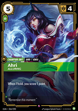 Ahri, Alluring OGN-066/298