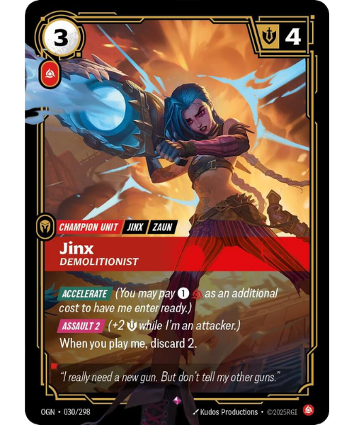 Jinx, Demolitionist OGN-030/298