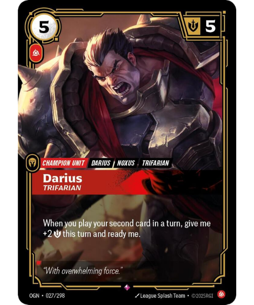 Darius, Trifarian OGN-027/298