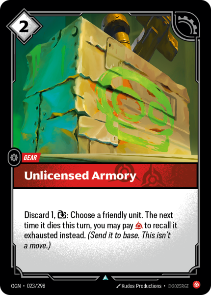 Unlicensed Armory OGN-023/298