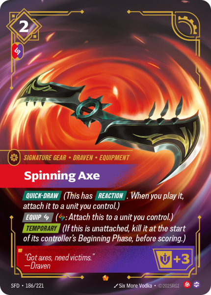 Spinning Axe SFD-186/221