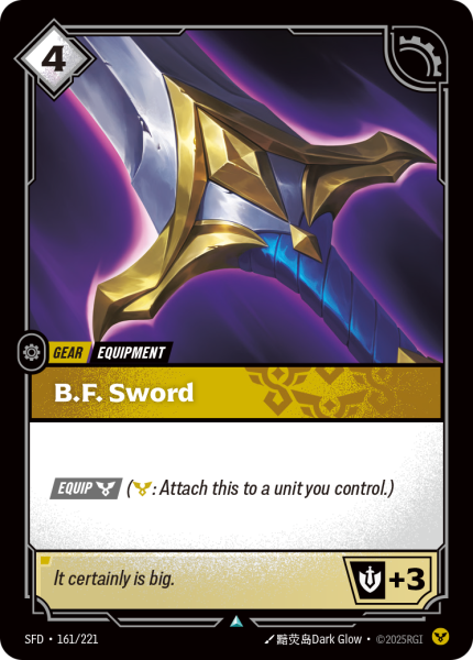 B.F. Sword SFD-161/221