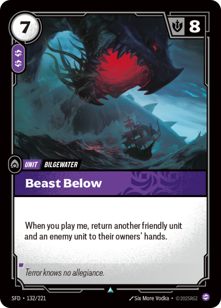 Beast Below SFD-132/221