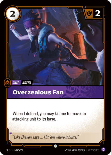 Overzealous Fan SFD-128/221