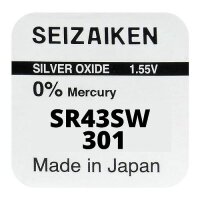SEIZAIKEN by Seiko® 301 (SR43SW) Uhrenbatterie 1...