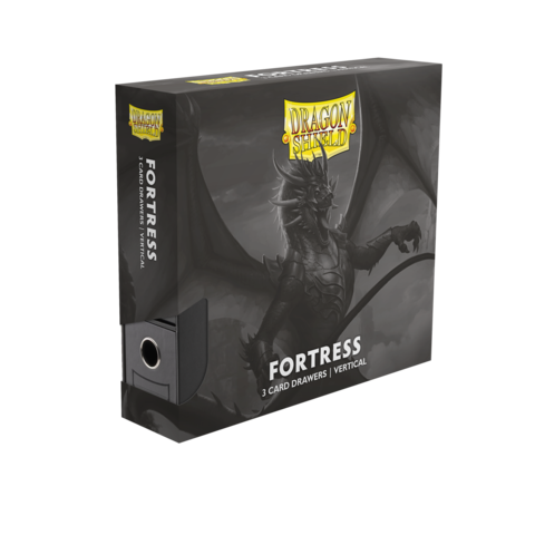 DS Fortress - 3-Card Drawers Vertical - Black