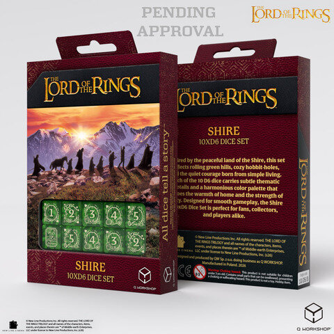 The Lord of the Rings: Shire 10xD6 Dice Set