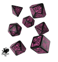 Call of Cthulhu 7th Edition - Black & magenta Dice Set