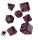 Call of Cthulhu 7th Edition - Black & magenta Dice Set